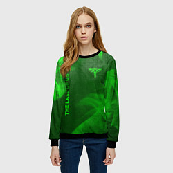 Свитшот женский The Last Of Us - green gradient вертикально, цвет: 3D-черный — фото 2