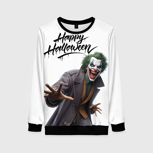 Женский свитшот Счастливого Хэллоуина Джокер 2025 / 3D-Черный – фото 1