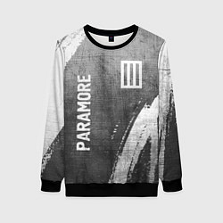 Свитшот женский Paramore - grey gradient вертикально, цвет: 3D-черный