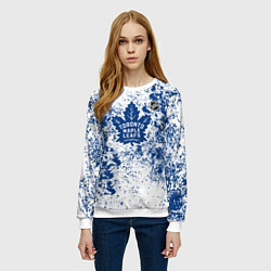 Свитшот женский Toronto Maple Leafs NHL white, цвет: 3D-белый — фото 2