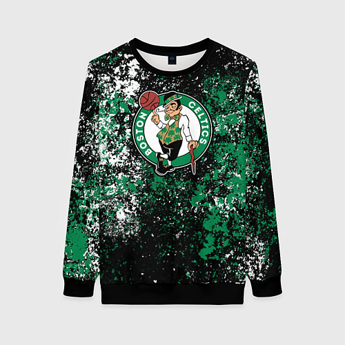 Женский свитшот Boston Celtics basketball / 3D-Черный – фото 1