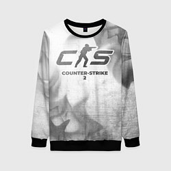 Свитшот женский Counter-Strike 2 - white gradient, цвет: 3D-черный