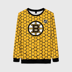 Женский свитшот Бостон Брюинз - желтые соты