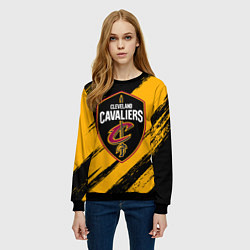 Свитшот женский Cleveland Cavaliers NBA, цвет: 3D-черный — фото 2
