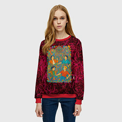 Свитшот женский Astro в стиле психоделики, цвет: 3D-красный — фото 2