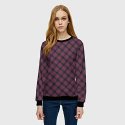 Свитшот женский Tartan, цвет: 3D-черный — фото 2
