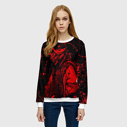 Свитшот женский Кибернетический Они, цвет: 3D-белый — фото 2