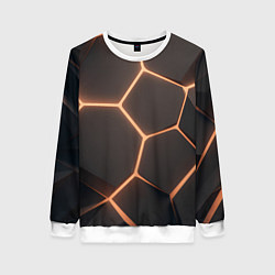 Женский свитшот Серая текстура из сот