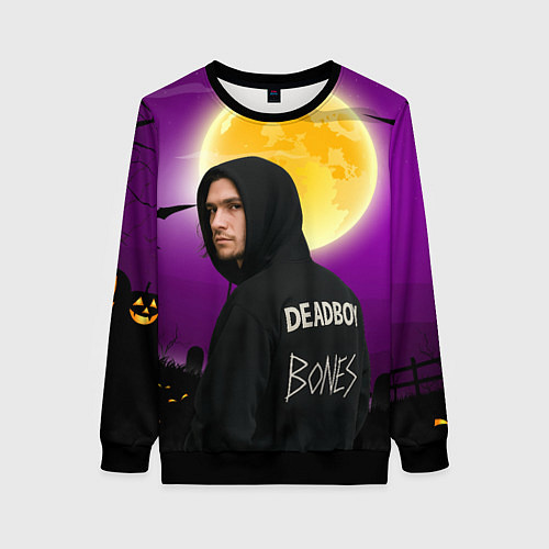 Женский свитшот Deadboy Bones / 3D-Черный – фото 1