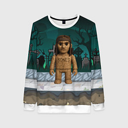 Свитшот женский Bones в стиле куклы Вуды, цвет: 3D-белый