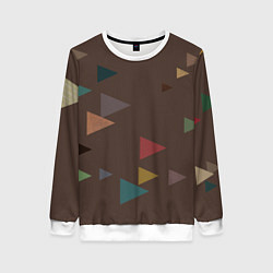 Женский свитшот Осень палитра глубокий лес