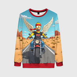 Свитшот женский Летящий в даль Гомер - Ария, цвет: 3D-красный