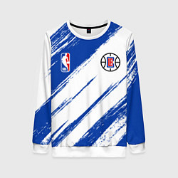 Женский свитшот Клипперс - синяя краска