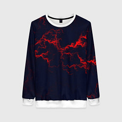 Женский свитшот Lightning red glow