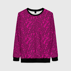 Женский свитшот Тёмный розовый текстурный хлопьями