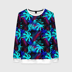 Свитшот женский Palm blue light blue, цвет: 3D-белый