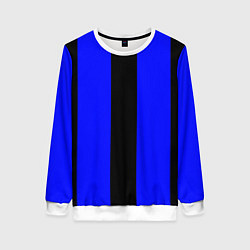 Женский свитшот Color blue black stripes