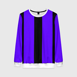 Женский свитшот Color purple black stripes