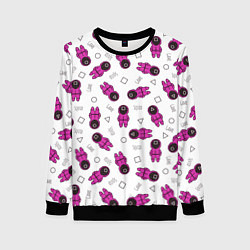 Женский свитшот Персонажи корейского сериала игра в кальмара