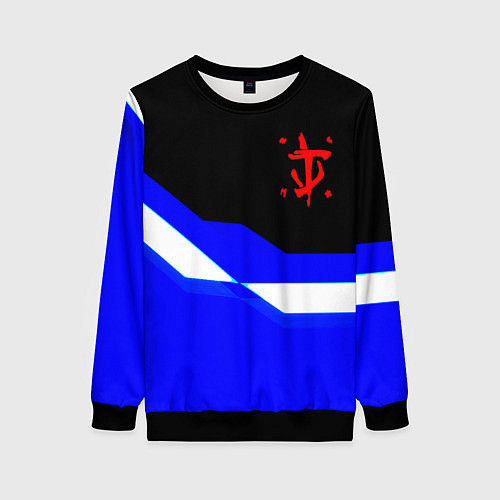 Женский свитшот Doom sport geometry / 3D-Черный – фото 1