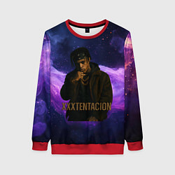 Свитшот женский XXXTentacion - кулак, цвет: 3D-красный