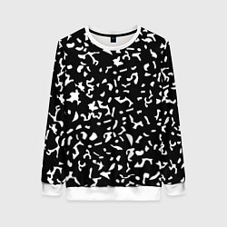 Свитшот женский Черный камуфляж, цвет: 3D-белый