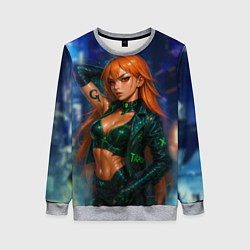 Женский свитшот Нами киберпанк реализм