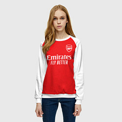 Свитшот женский Анри домашняя форма Арсенал 2025 2026, цвет: 3D-белый — фото 2