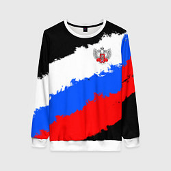 Женский свитшот Федерация бокса России - триколор