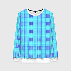 Женский свитшот Color neon light blue purple stripes