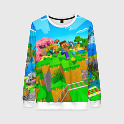 Женский свитшот Майнкрафт - на встречу приключениям