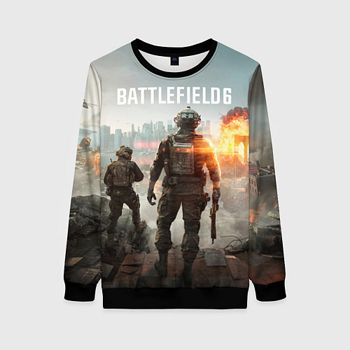 Женский свитшот Битва за Бруклин из Battlefield 6 / 3D-Черный – фото 1