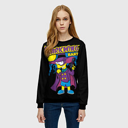 Свитшот женский Darkwing Bart, цвет: 3D-черный — фото 2
