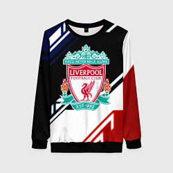 Свитшот женский Liverpool geometry sport, цвет: 3D-черный