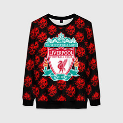 Свитшот женский Liverpool samurai, цвет: 3D-черный
