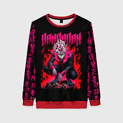 Свитшот женский Дандадан, Окарун, цвет: 3D-красный