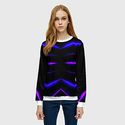 Свитшот женский Color multicoloured neon, цвет: 3D-белый — фото 2