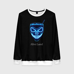 Женский свитшот Neon skull cocktail
