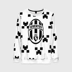 Женский свитшот Juventus x minecraft pattern