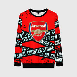 Женский свитшот Arsenal x counter strike game
