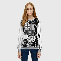 Свитшот женский Juventus белый дым, цвет: 3D-меланж — фото 2