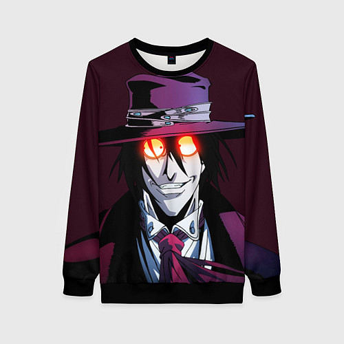 Женский свитшот Hellsing - Алукард / 3D-Черный – фото 1