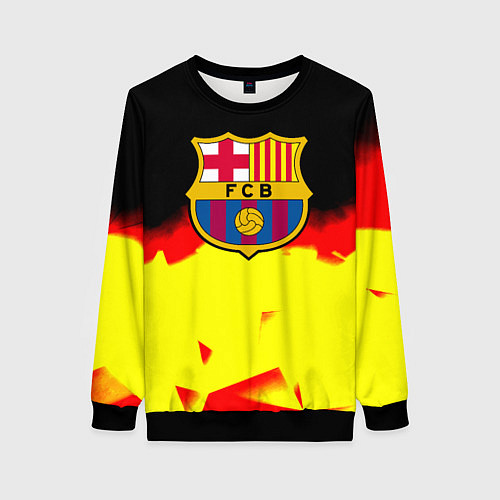 Женский свитшот Borussia абстракция золото геометрия / 3D-Черный – фото 1