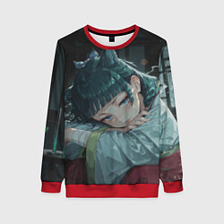 Свитшот женский Маомао с кошачьими ушками, цвет: 3D-красный