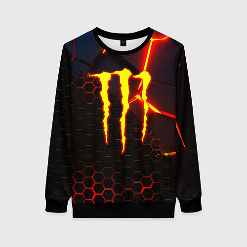 Женский свитшот Monster energy броня краски / 3D-Черный – фото 1
