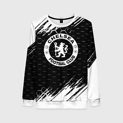 Женский свитшот Chelsea штрихи красок текстура