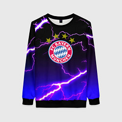 Свитшот женский Bayern Mnchen молнии шторм, цвет: 3D-черный