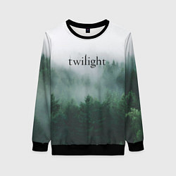 Свитшот женский Twilight forest, цвет: 3D-черный