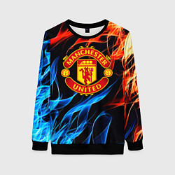 Женский свитшот Манчестер Юнайтед огонь битва