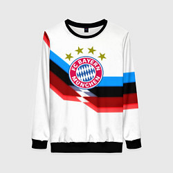 Свитшот женский Бавария Мюнхен геометрия спорт, цвет: 3D-черный